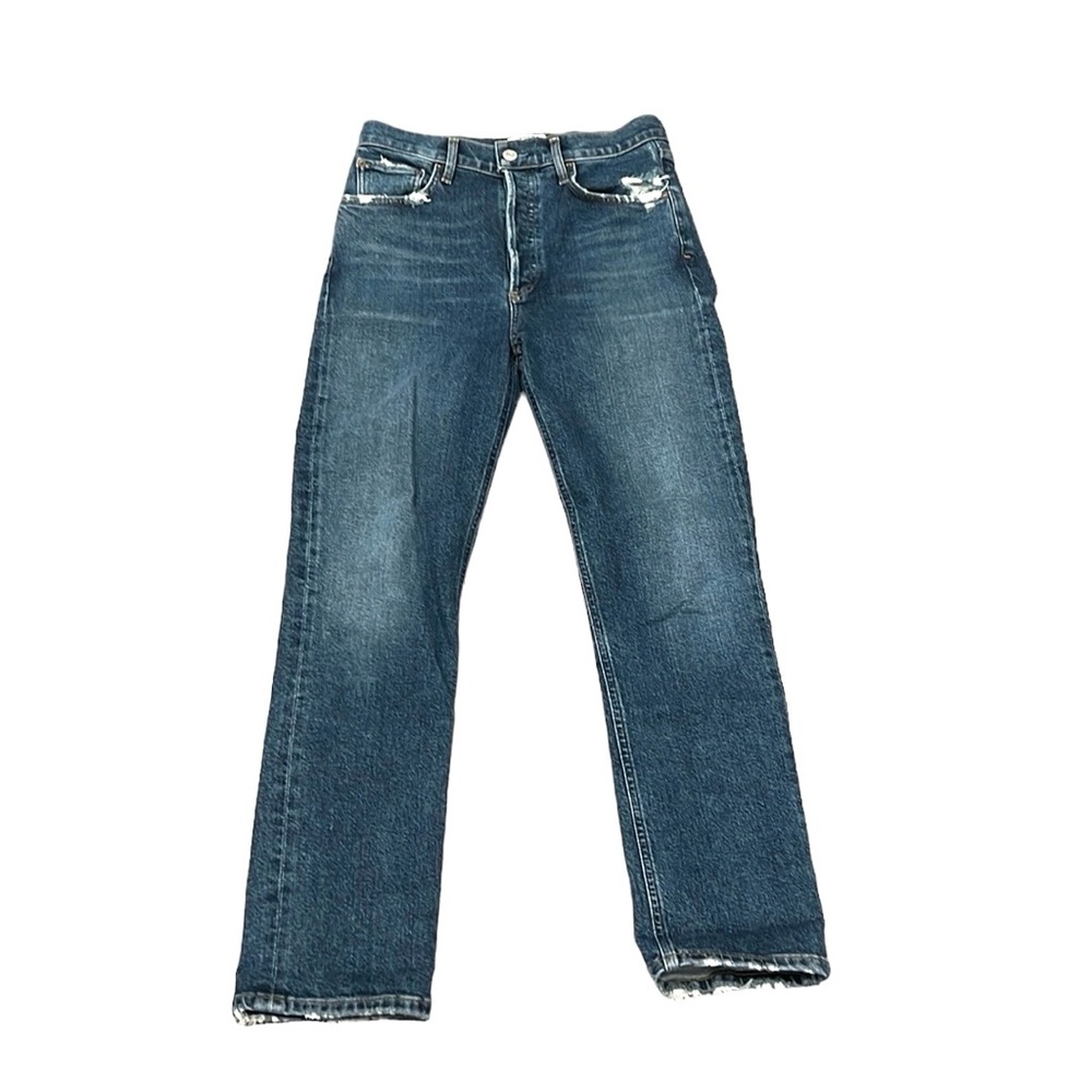 AGOLDE Riley high rise straight button fly denim jeans size 26